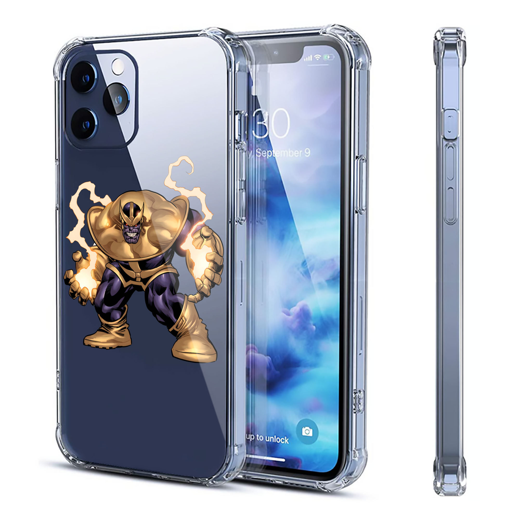 （画像用） アベンジャーズ The Avengers 【iPhone 12シリーズ対応】透明スマホケース（クリアソフトケース）